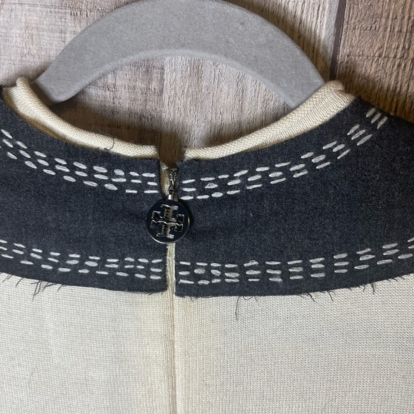 TORY BURCH Beaded Embellished Sweater Cream - Picture 5 of 6